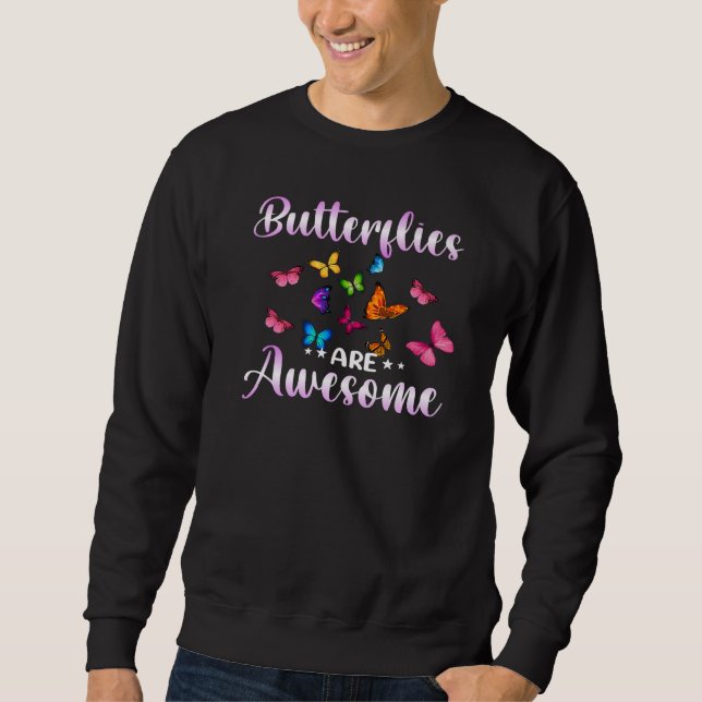 Sweatshirt Papillon Monarque Insect Joli 3 (Devant)