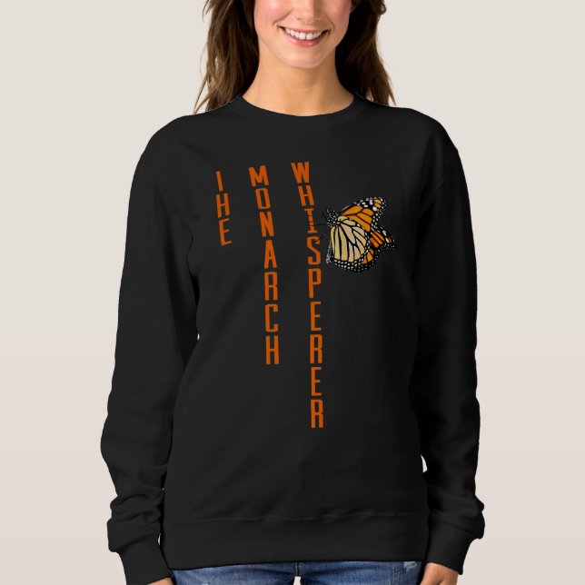 Sweatshirt Papillon Monarque Whisperer (Devant)
