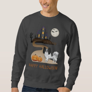 Sweatshirt Papillon noir et blanc & Maison hantée Halloween