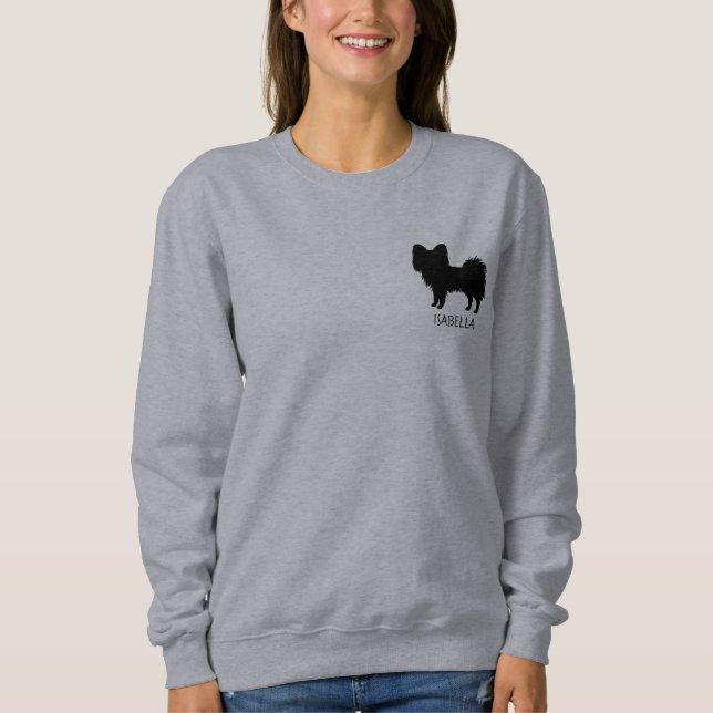 Sweatshirt Papillon Noir (Ou Autre Couleur) Avec Texte Person (Devant)