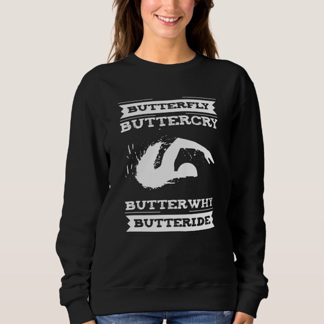 Sweatshirt Papillon papillon Buttercry pourquoi - Conception  (Devant)