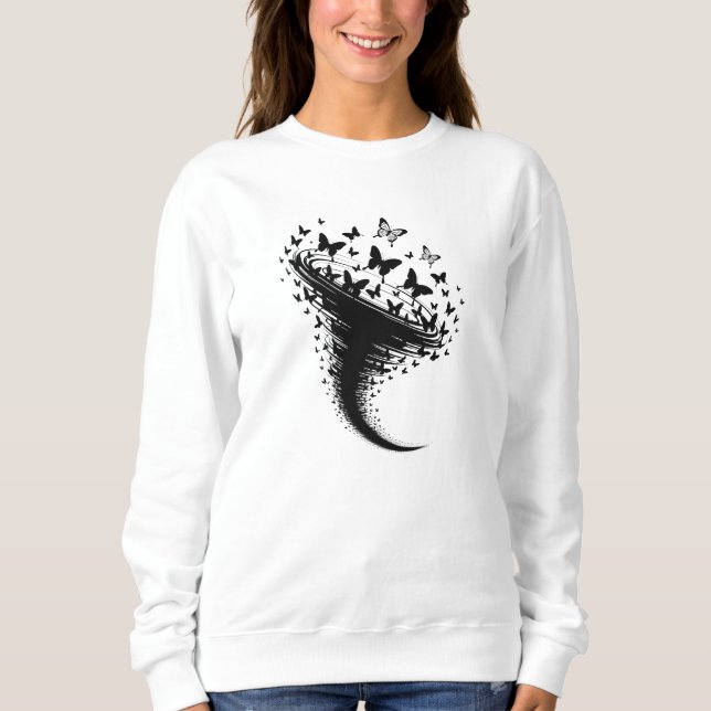 Sweatshirt Papillons des Dames (Devant)
