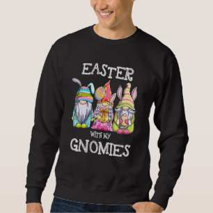 Sweatshirt Pâques Avec Mes Gnomies Mignons Lapins Gnomes Pâqu