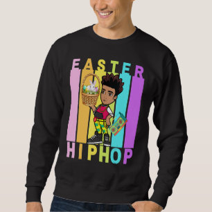 Sweatshirt Pâques Hip hop Danse Amour Dab Vacances Amusants E