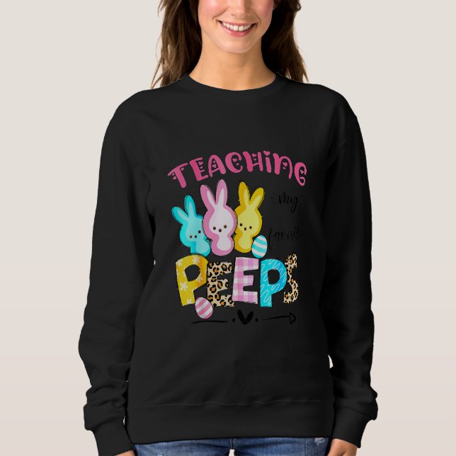 Sweatshirt Pâques Jour mignon Enseigner Mes Pe Eps Préférés J (Devant)