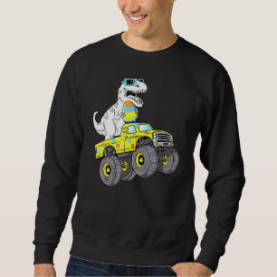 Sweatshirt Pâques Jour T Rex Dino Monter Un Monster Camion Ga