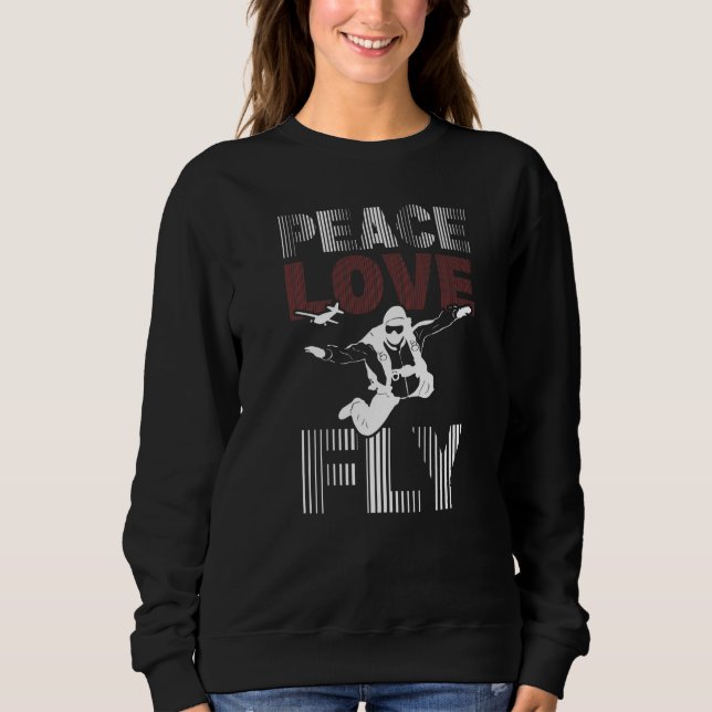 Sweatshirt Parachute de parachutisme populaire Conception Pai (Devant)