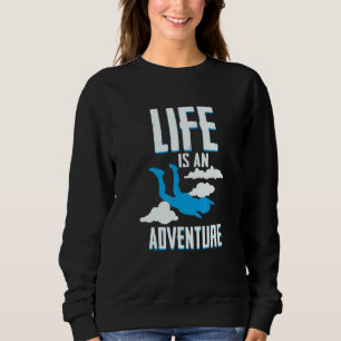Sweatshirt Parachute en Bodyflying - La vie est une aventure 