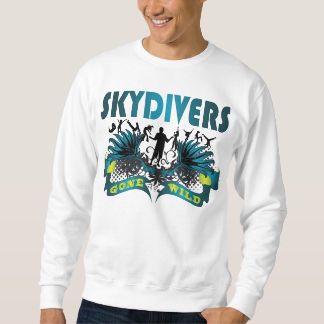 Sweatshirt Parachutistes fous (Devant)