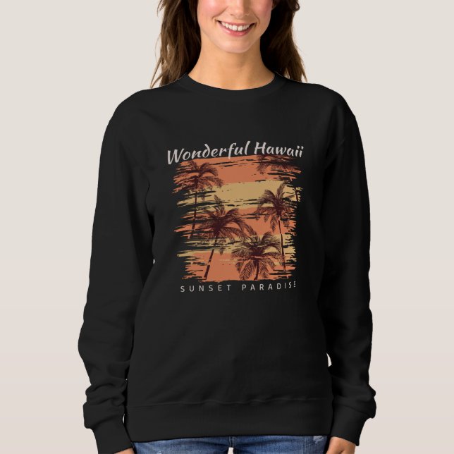 Sweatshirt Paradis du coucher de soleil (Devant)