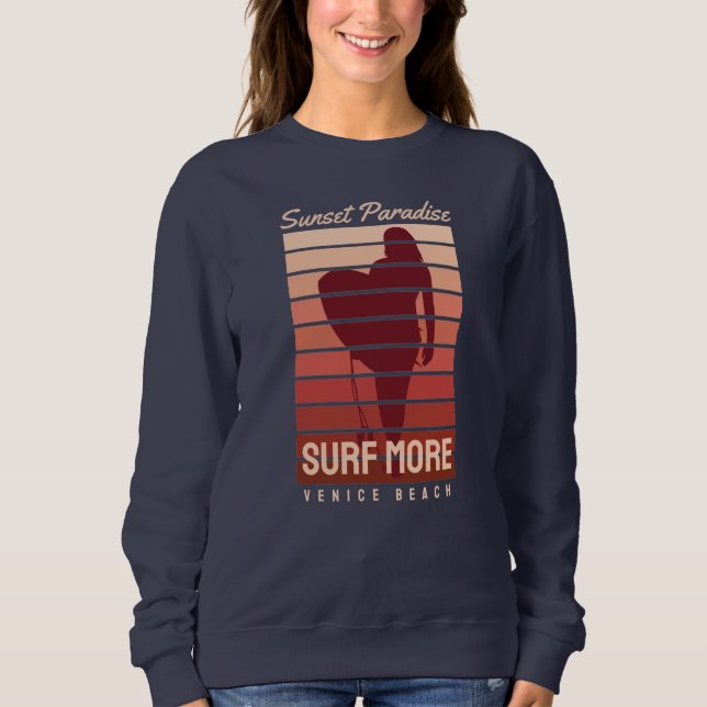 Sweatshirt Paradis du Surf Venice Beach (Devant)