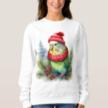 Parakeet en Casquette de vacances et Scarf sur la