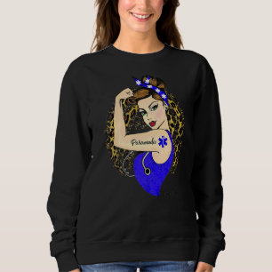 Sweatshirt Paramedic Ems Girl Power Moderne Rosie Le Riveter