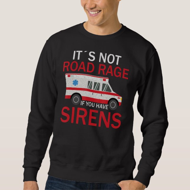 Sweatshirt Paramètre du pilote d'ambulance du premier réponde (Devant)