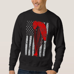 Sweatshirt Parapente Flying Paraglider Mince Red Line Ameriqu