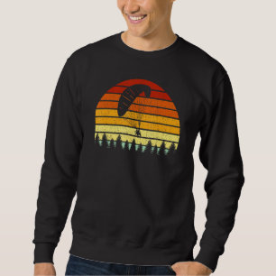 Sweatshirt Parapente vintage De Coucher De Soleil Pour Parape