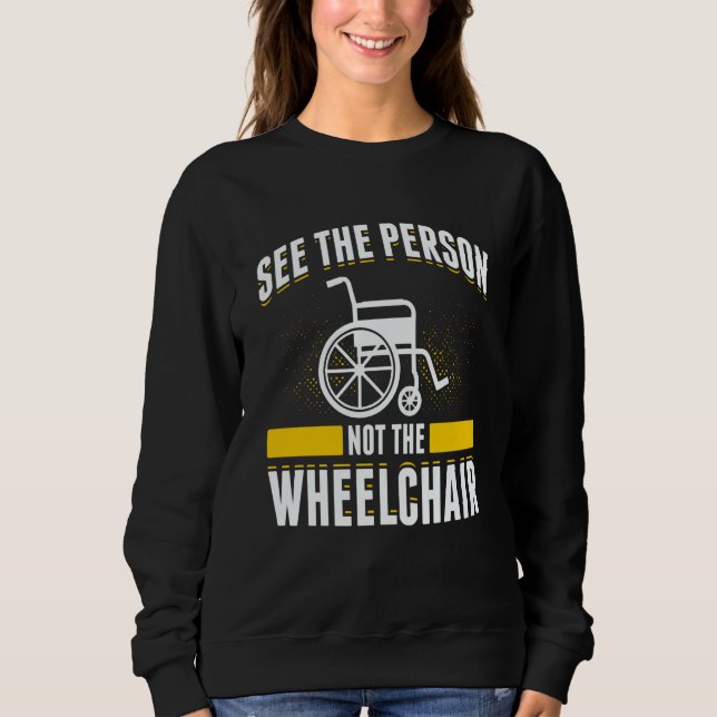 Sweatshirt Paraplegic For Wheelchair User Handicapped People  (Devant)