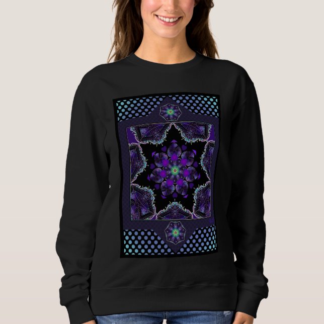 Sweatshirt Parapluie violet & coeurs .7 débardeur (Devant)