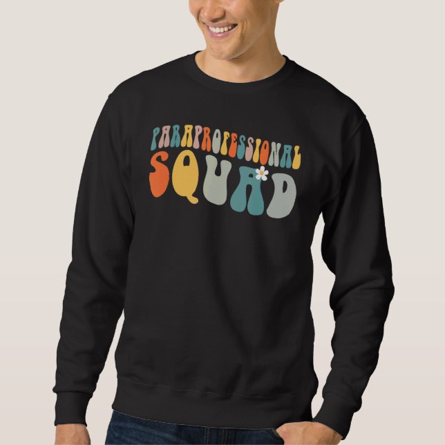 Sweatshirt Paraprofessionnel Para Squad Super Rétro Vintage T (Devant)