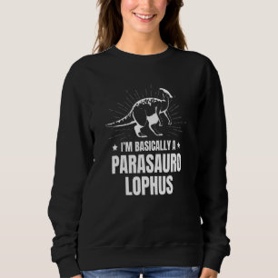 Sweatshirt Parasaurolophus Dinosaure Futur Paléontologie Dino