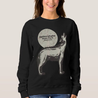 Sweatshirt Parc d'État Interstate Minnesota MN Wolf Moon Vaca