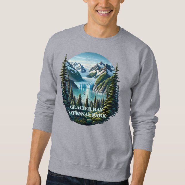 Sweatshirt Parc national de Glacier Bay Alaska (Devant)