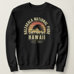 Sweatshirt Parc national de Haleakala Hawaii Retro