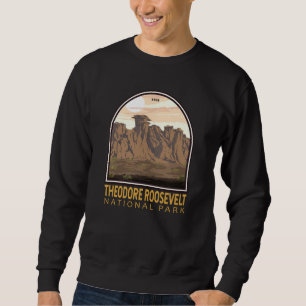 Sweatshirt Parc national de Theodore Roosevelt Emblem Vintage