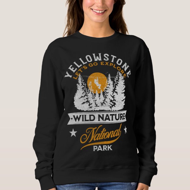 Sweatshirt Parc national de Yellowstone (Devant)