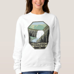 Sweatshirt Parc national de Yellowstone Gibbon Falls Vintage