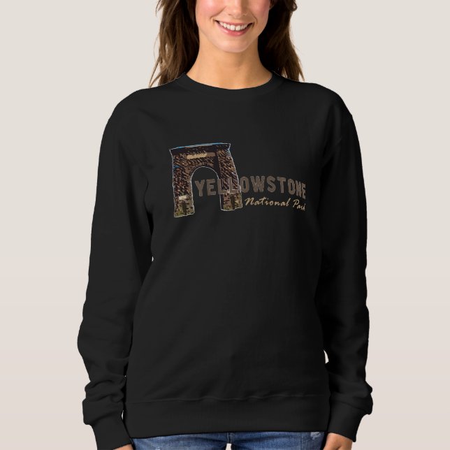 Sweatshirt Parc national de Yellowstone Wyoming États-Unis Ex (Devant)
