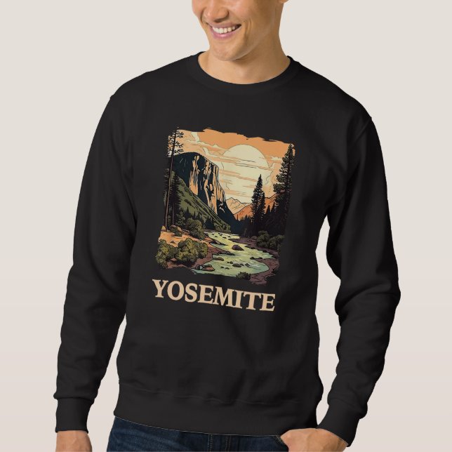 Sweatshirt Parc national de Yosemite Randonnée d'aventure Nat (Devant)