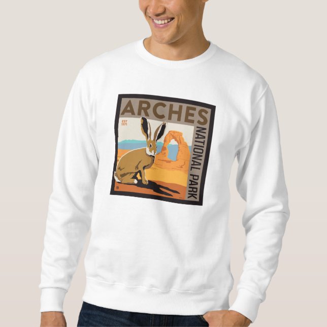Sweatshirt Parc national des Arches, Utah | Jacklapin (Devant)