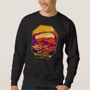 Sweatshirt Parc national des Arches Utah Paysage Vintage