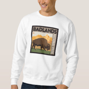 Sweatshirt Parc national des Badlands Buffalo