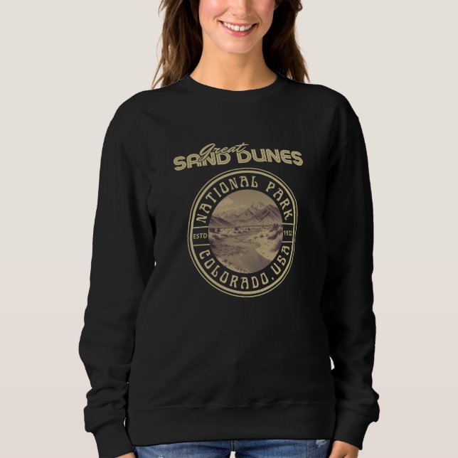 Sweatshirt Parc National Des Dunes De Sable Great, Colorado (Devant)