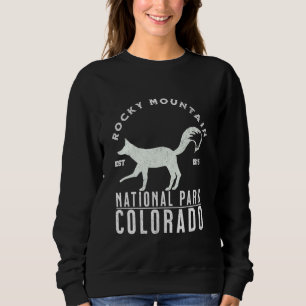 Sweatshirt Parc national des Rocheuses Colorado Fox Est. 191
