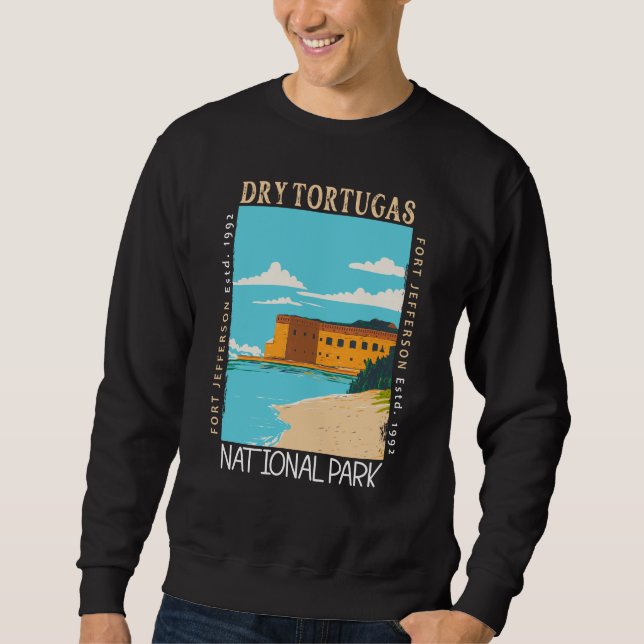 Sweatshirt Parc national des Tortugas à sec Floride Fort Jeff (Devant)