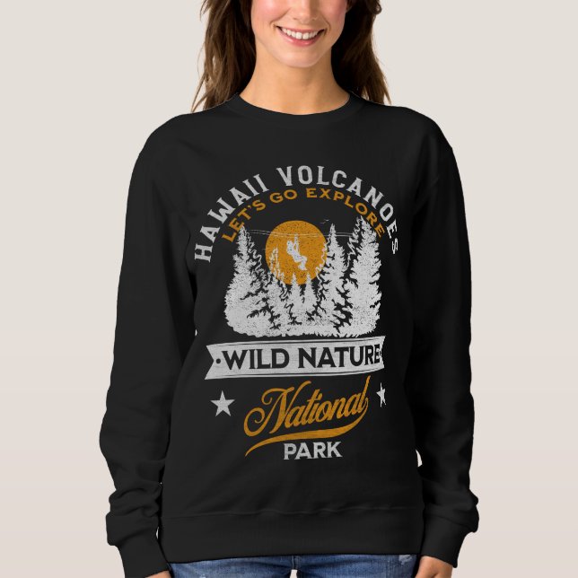 Sweatshirt Parc national des volcans d'Hawaii (Devant)