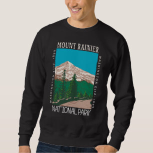 Sweatshirt Parc national du Mont Rainier Vintage perturbé