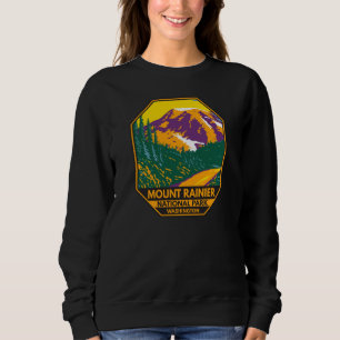 Sweatshirt Parc national du Mont Rainier Washington Retro