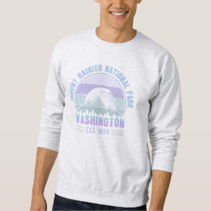 Sweatshirt Parc national du Mont Rainier Washington USA Retro