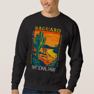 Sweatshirt Parc national du Saguaro Arizona Vintage désorgani