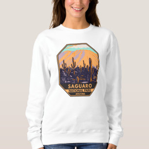 Sweatshirt Parc national du Saguaro Arizona Wasson Peak Vinta