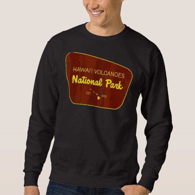 Sweatshirt Parc national du volcan Hawaii Big Island Nature D (Devant)