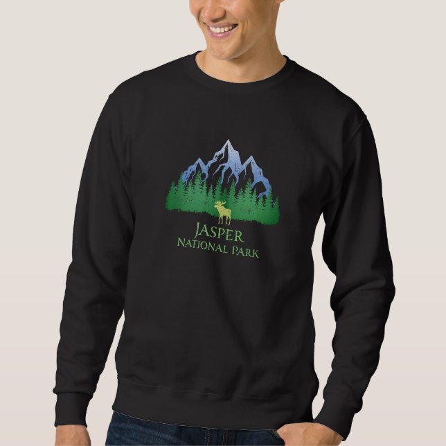 Sweatshirt Parc national Jasper Alberta Canada Mont Élan (Devant)