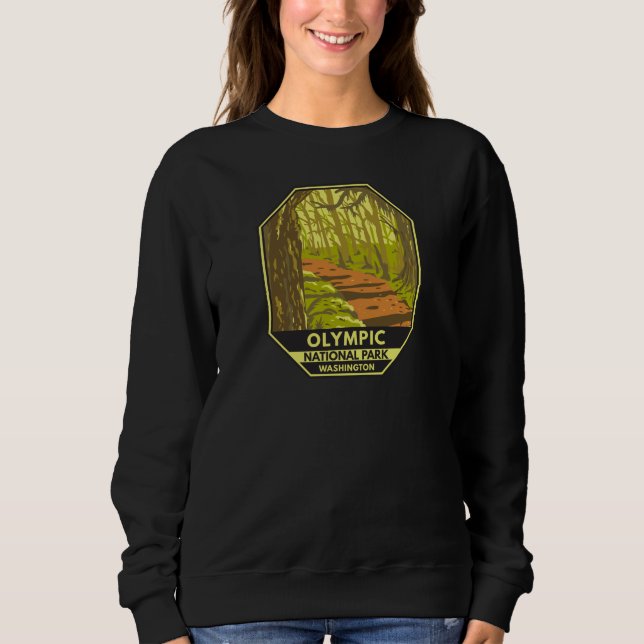 Sweatshirt Parc national olympique Hoh Rainforest Washington (Devant)