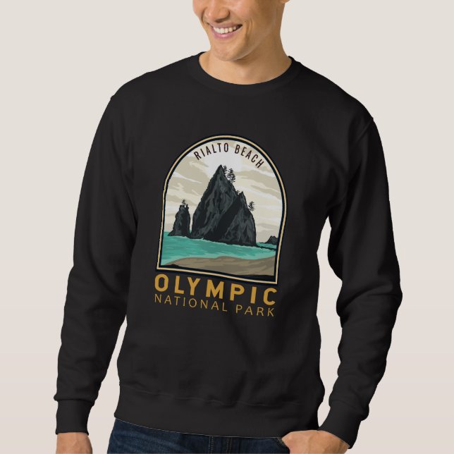 Sweatshirt Parc national olympique Rialto Plage Emblem Vintag (Devant)