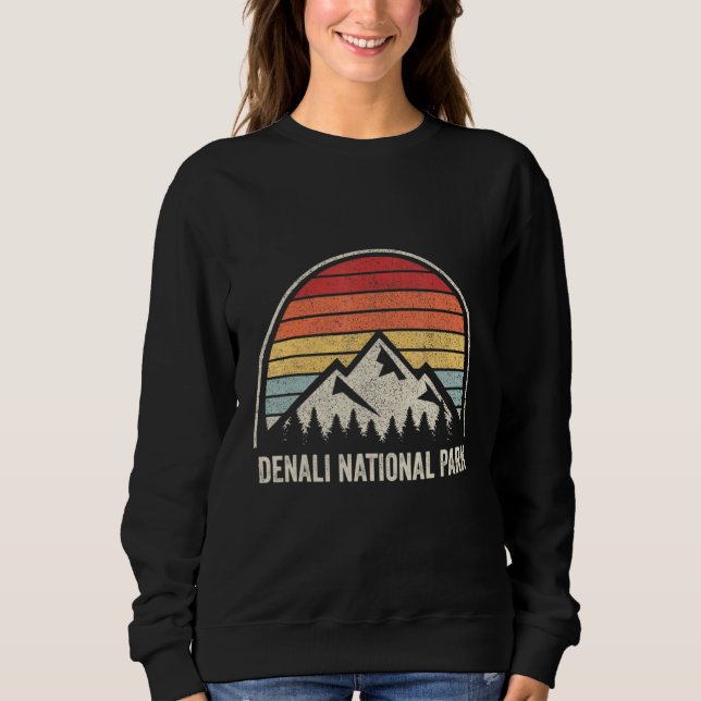 Sweatshirt Parc national Retro Vintage Denali (Devant)