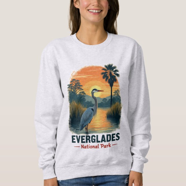 Sweatshirt Parc national Vintage des Everglades (Devant)